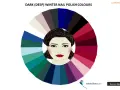 Paleta de colores para la colorimetría invierno: tonos oscuros y profundos para uñas, inspirados en la belleza invernal.