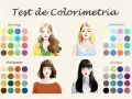 Test de colorimetría con paletas de colores para cada color season: Primavera, Verano, Otoño e Invierno.
