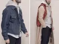 Dos looks de entretiempo: cazadora vaquera y sudadera, o gabardina, chaleco acolchado y sudadera.