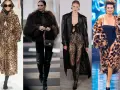 Estilos audaces: abrigos de leopardo, pieles oscuras y encaje negro, un look de mob wife.