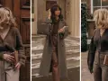 Tres mujeres con estilo dark academia, con abrigos largos, cárdigans y pantalones de cuadros, sostienen libros.