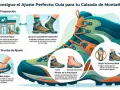 Guía para elegir calzado de montaña: preparación, prueba de ajuste, hinchazón y horma ideal. Considera los tipos de pies según dedos para un ajuste perfecto.