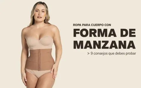Mujer con ropa interior moldeadora, realzando su figura de cuerpo manzana. Descubre consejos para lucir fabulosa.