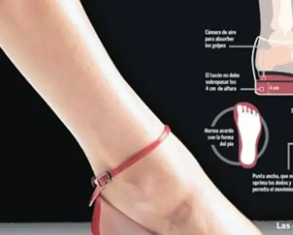 Zapatos diseñados para mejorar la circulación, con suela flexible, cámara de aire y punta ancha para comodidad.