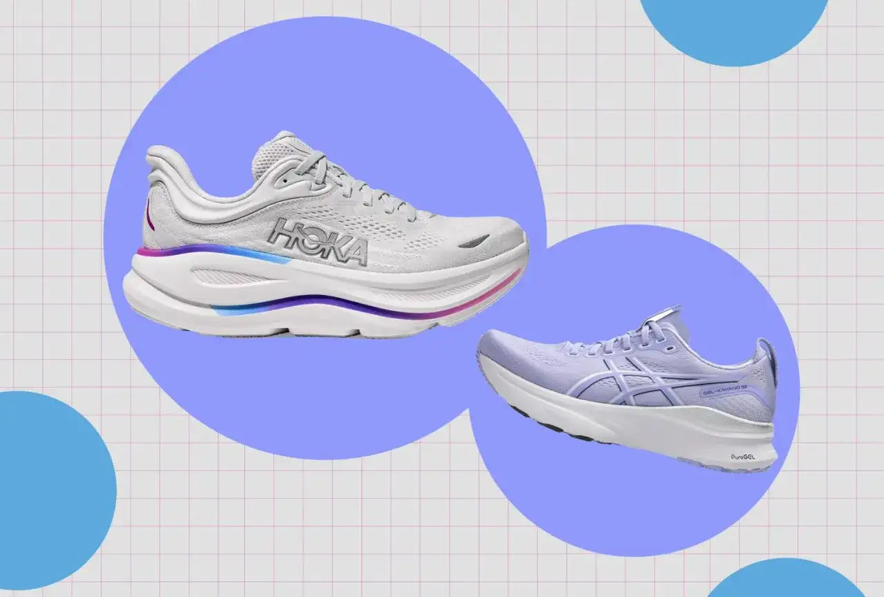 Zapatillas Hoka y Asics, ideales como mejor calzado para tendinitis aquiles, con amortiguación y soporte para correr sin dolor.